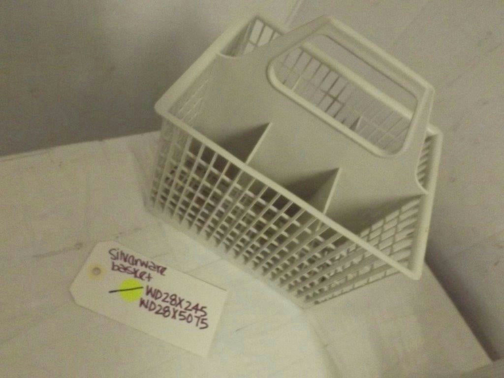 GENERAL ELECTRIC DISHWASHER WD28X245 WD28X5075 SILVERWARE BASKET USED GENERAL ELECTRIC DISHWASHER WD28X245 WD28X5075 SILVERWARE BASKET USED